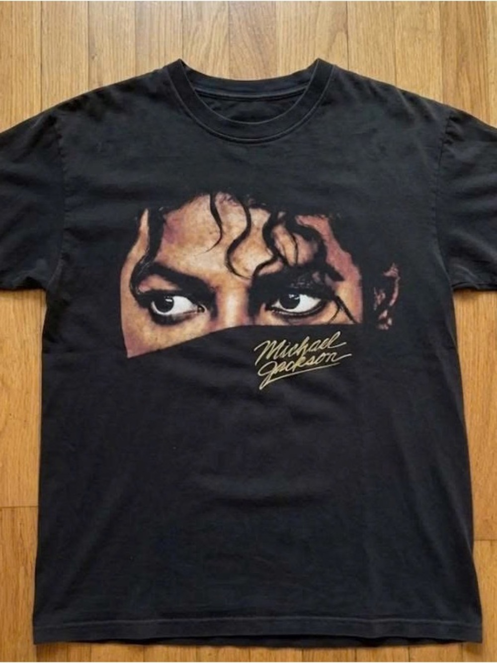 Black Short Sleeve Graphic Tee with Signature Script